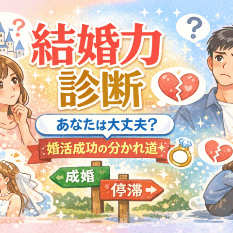 結婚力診断｜あなたは大丈夫？婚活がうまくいく人・いかない人の決定的な違い