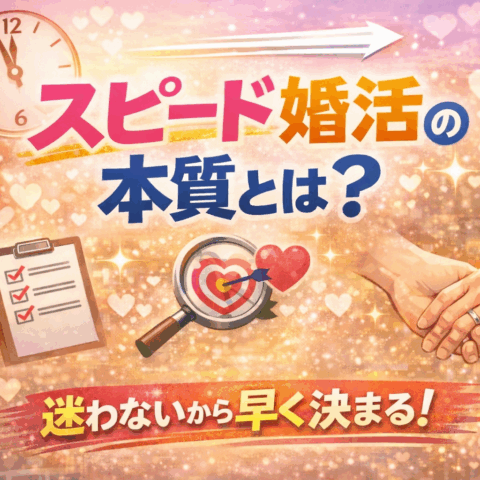 スピード婚活の本質とは？早く決まる人がやっていること